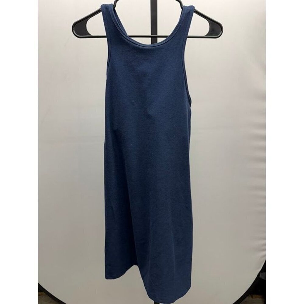 Beyond Yoga Navy Blue Cross Back Activewear Dress